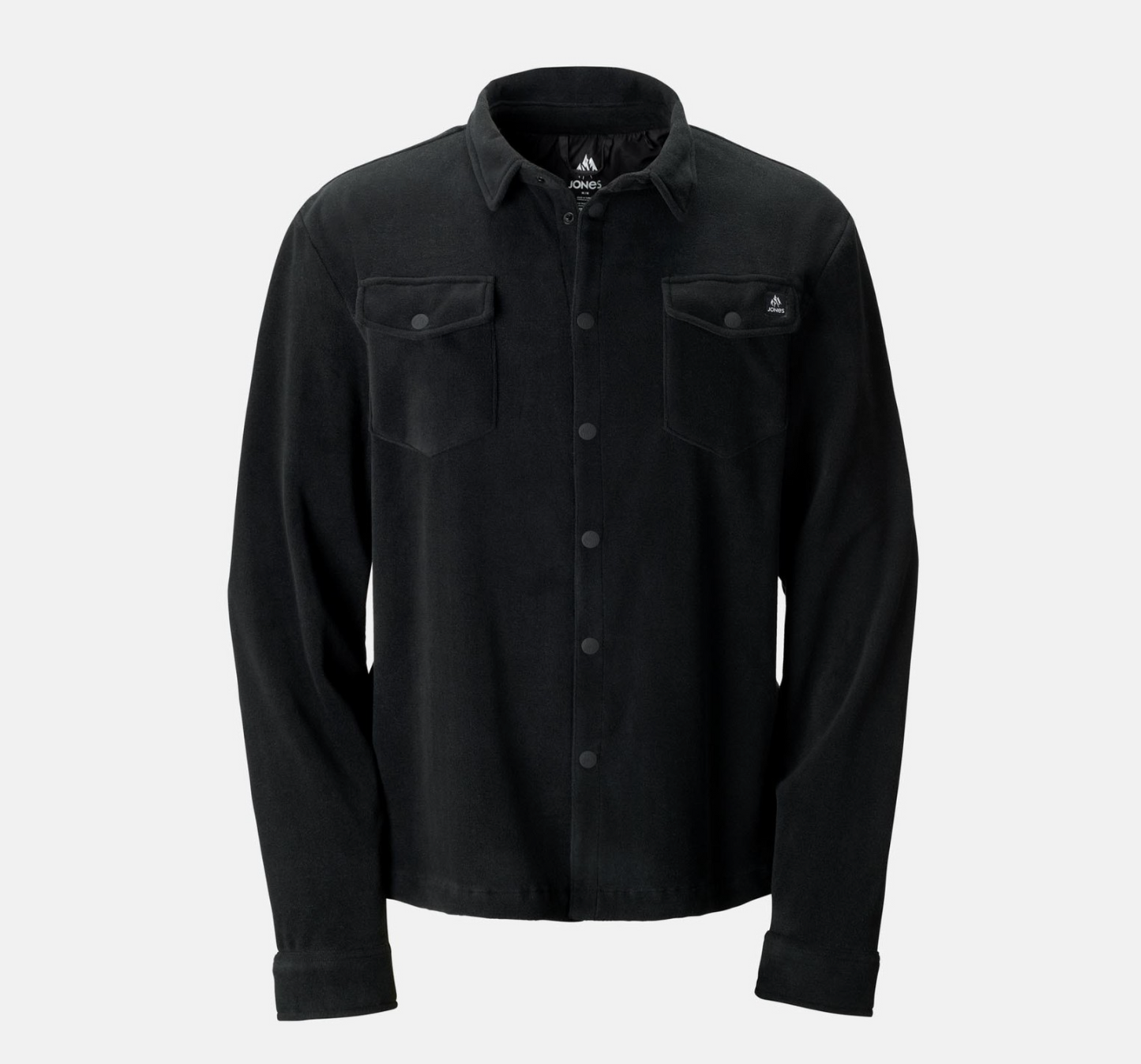 Jones December Recycled Fleece Shirt Stealth Black