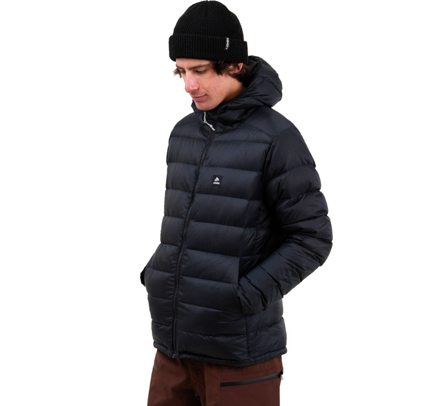 Jones Re-Up Recycled Down Hoodie Stealth Black