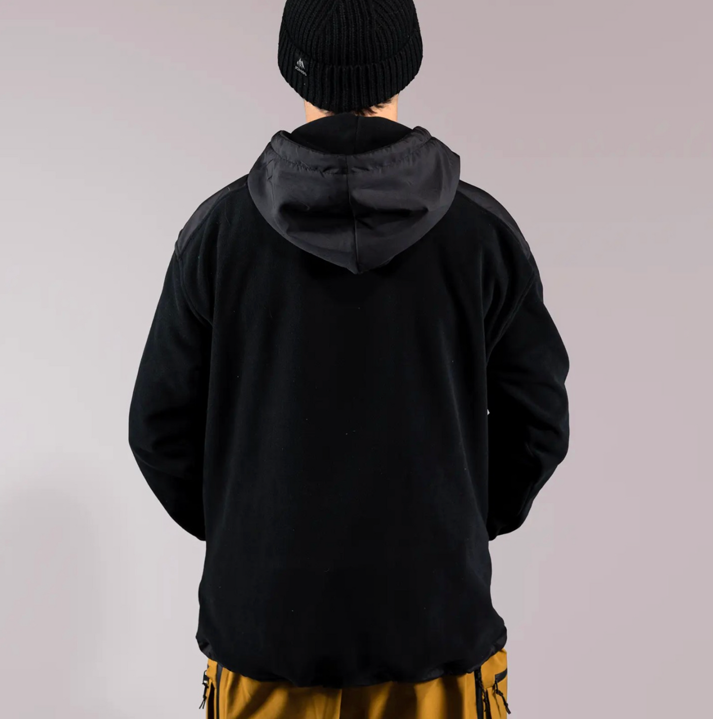 Jones Recycled Fleece Riding Hoodie Stealth Black