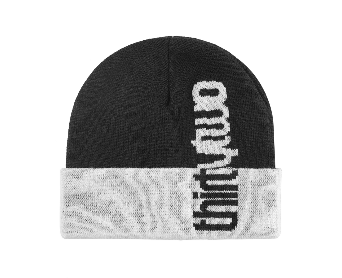 ThirtyTwo Beanie Double Overlap Beanie Black White