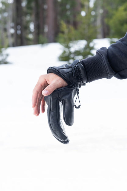 Death Grip Ghoul Leather Glove Black 26-27