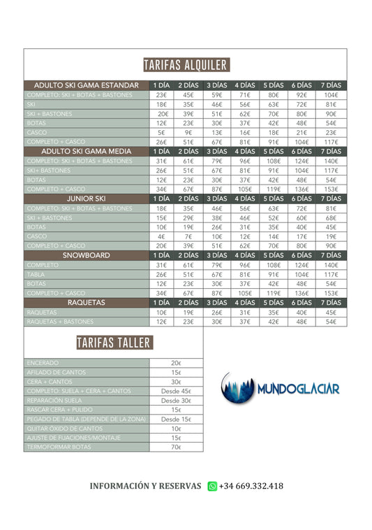 Alquiler de Raquetas en Biescas +34 669 332 418