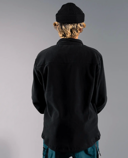 Jones December Recycled Fleece Shirt Stealth Black