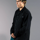 Jones December Recycled Fleece Shirt Stealth Black