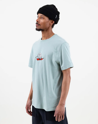 Jones Graphic Organic Cotton Tee Artic Blue