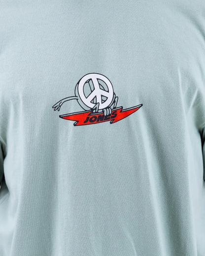 Jones Graphic Organic Cotton Tee Artic Blue