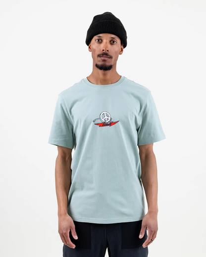 Jones Graphic Organic Cotton Tee Artic Blue