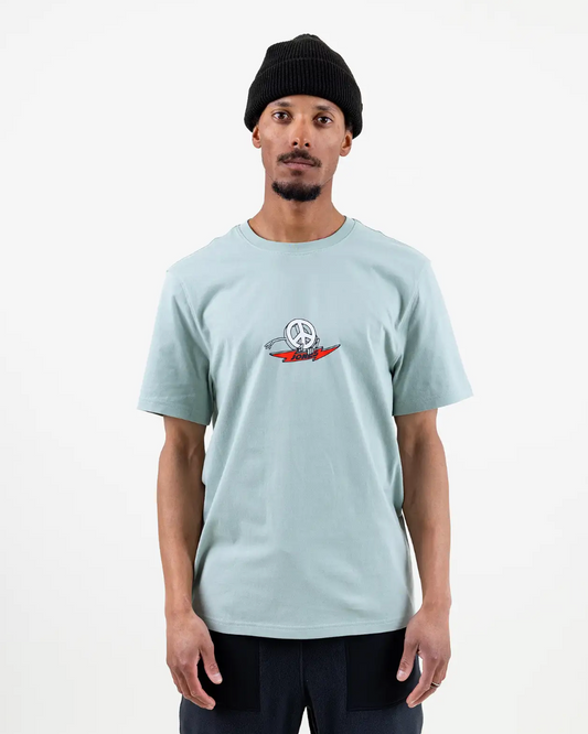 Jones Graphic Organic Cotton Tee Artic Blue