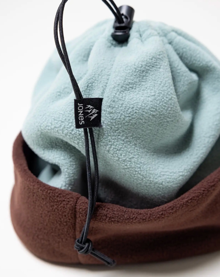 Jones Paliwood Recycled Fleece Beanie Artic Blue Coffee Brown