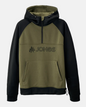 Jones Recycled Fleece Riding Hoodie Moss Green Stealth Black