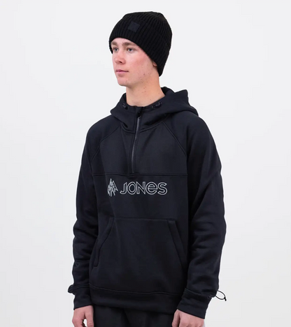 Jones Recycled Fleece Riding Hoodie Stealth Black