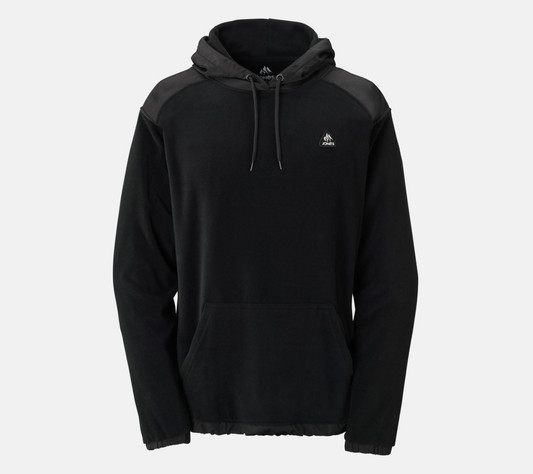 Jones Recycled Fleece Riding Hoodie Stealth Black