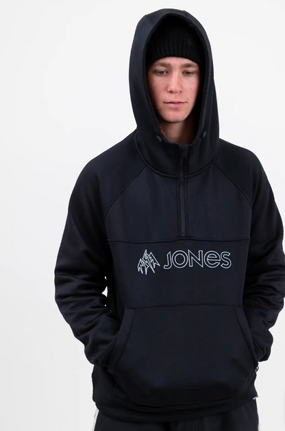 Jones Recycled Fleece Riding Hoodie Stealth Black