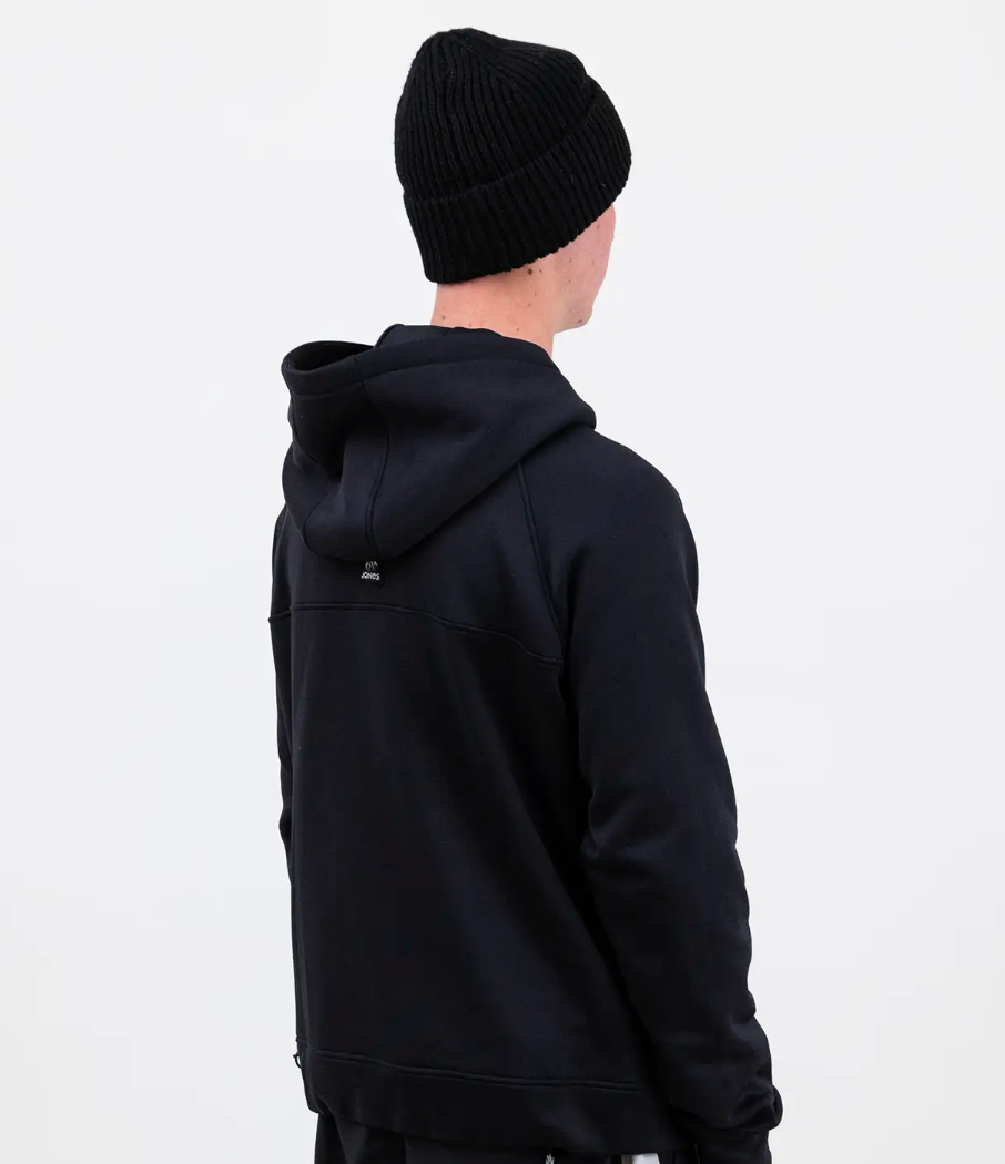 Jones Recycled Fleece Riding Hoodie Stealth Black