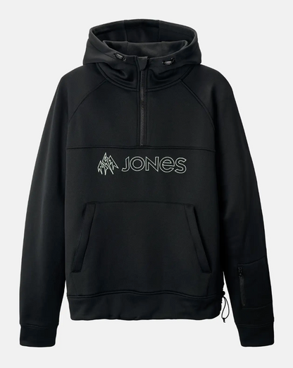 Jones Recycled Fleece Riding Hoodie Stealth Black