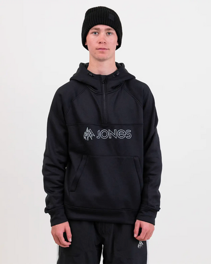 Jones Recycled Fleece Riding Hoodie Stealth Black