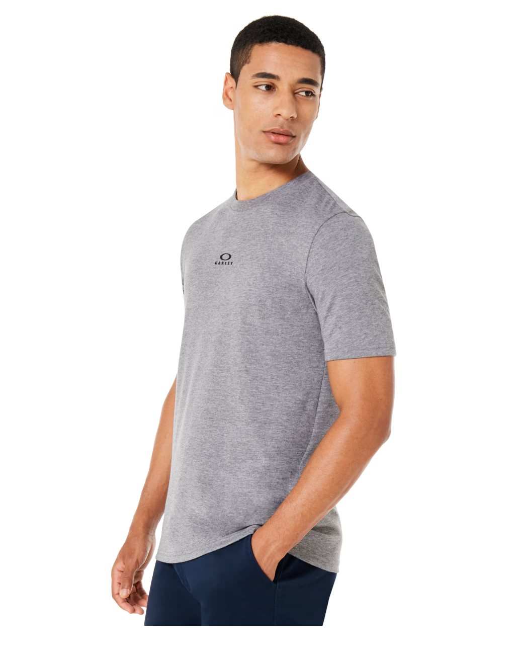 Oakley Bark New Short Sleeve Athletic Heather Gray