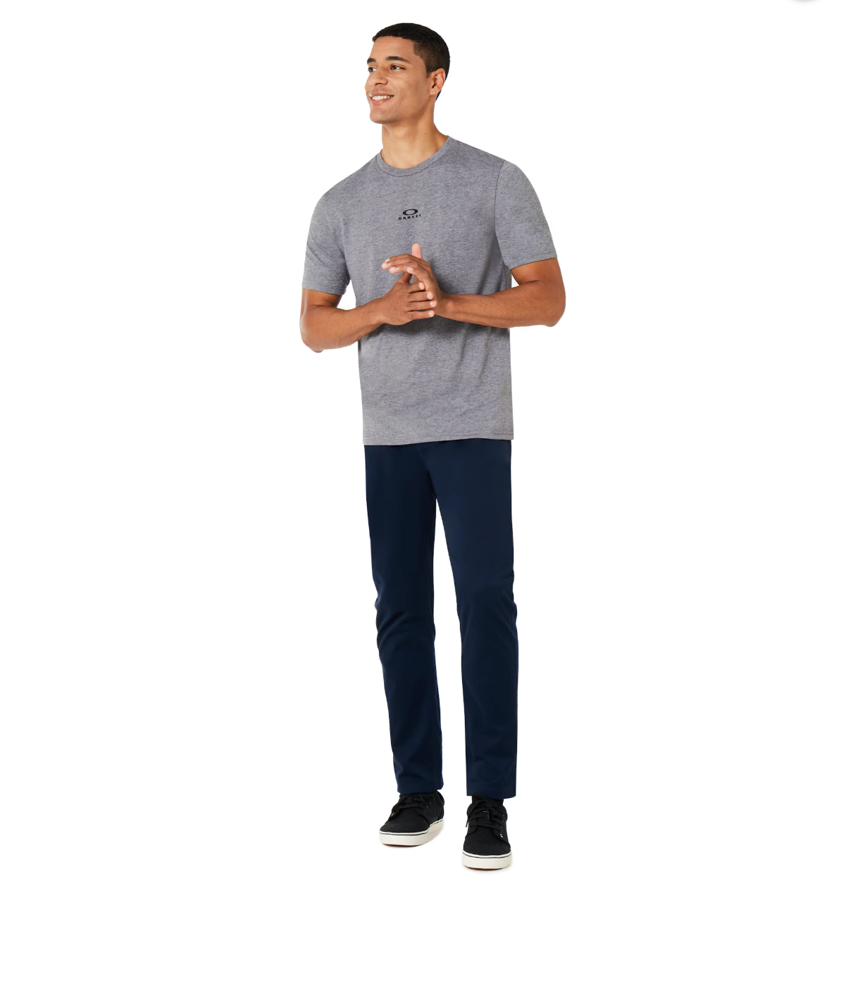Oakley Bark New Short Sleeve Athletic Heather Gray