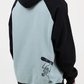 Organic Cotton Hoodie Artic Blue Stealth Black