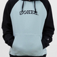 Organic Cotton Hoodie Artic Blue Stealth Black
