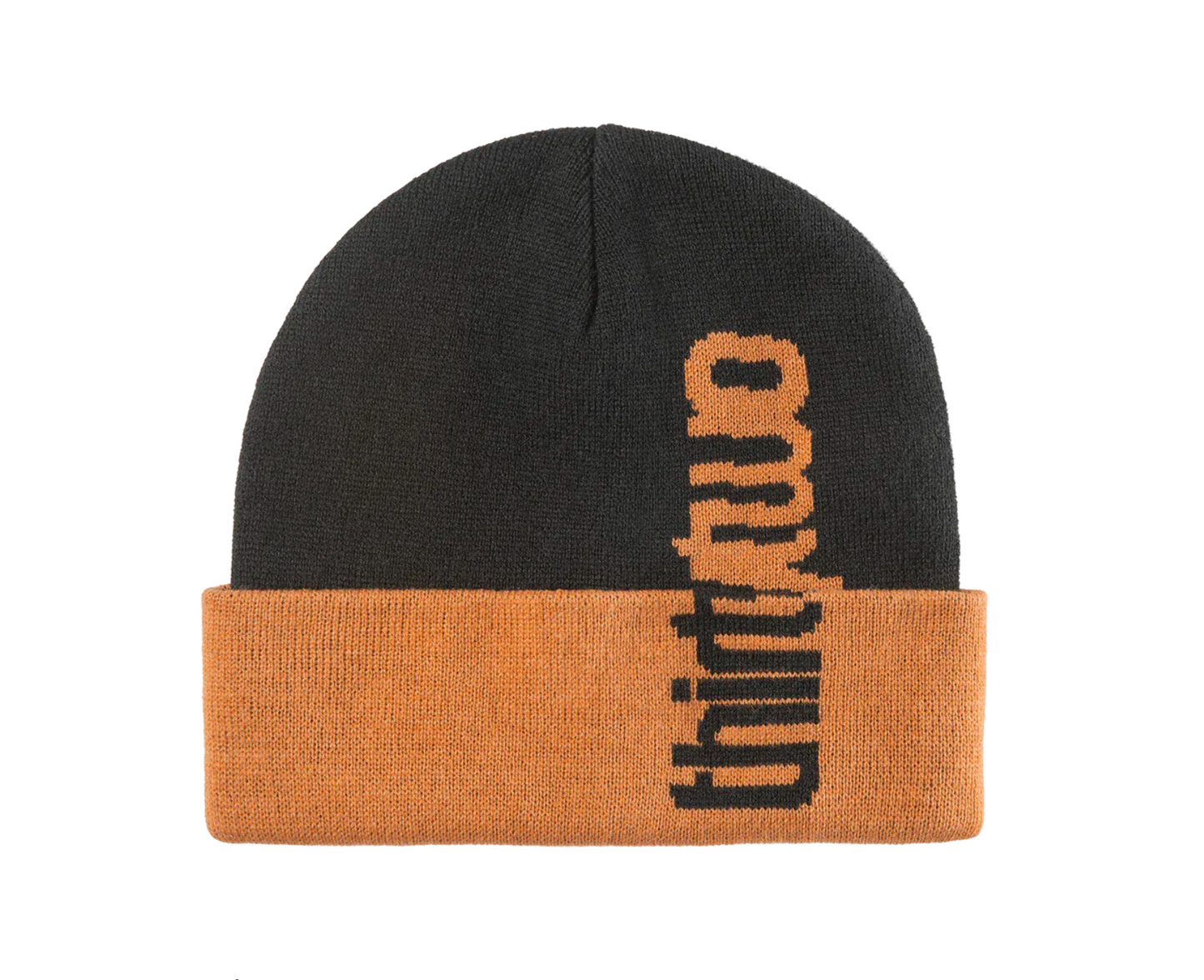 ThirtyTwo Beanie Double Overlap Beanie Black Orange
