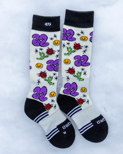 Thirtytwo W Merino Sock Of White 26-27 PRE ORDER