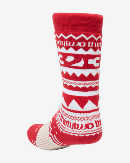 Thirtytwo W Merino Sock Red 26-27 PRE ORDER